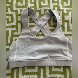 lululemon athletica Light Gray Sports Bra Size 4